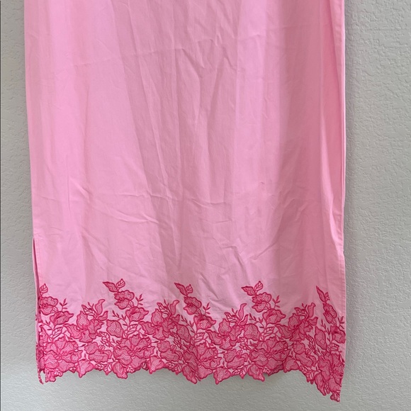 Tuckernuck Hyacinth House Pink Embroidery Eliza Midi Dress. Size Large - Picture 8 of 16